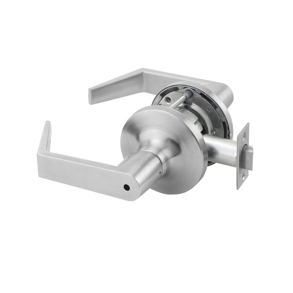 Yale Commercial Privacy Augusta Lever Grade 1 Cylindrical Lock, 693 Latch and 497-114 US26D 626 Satin Chrome AU5402LN626 - main